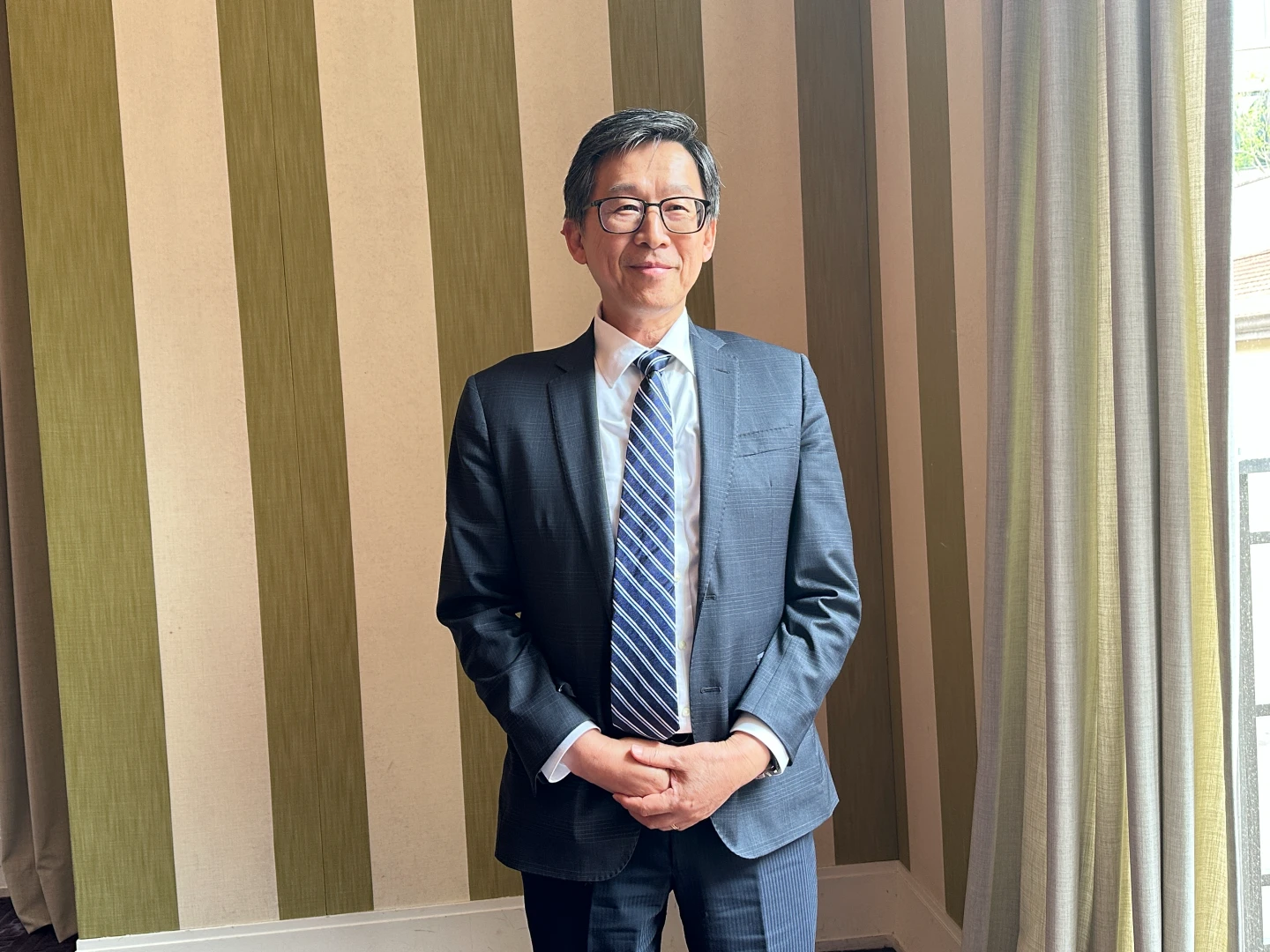 台灣光罩總經理陳立惇。蕭文康攝