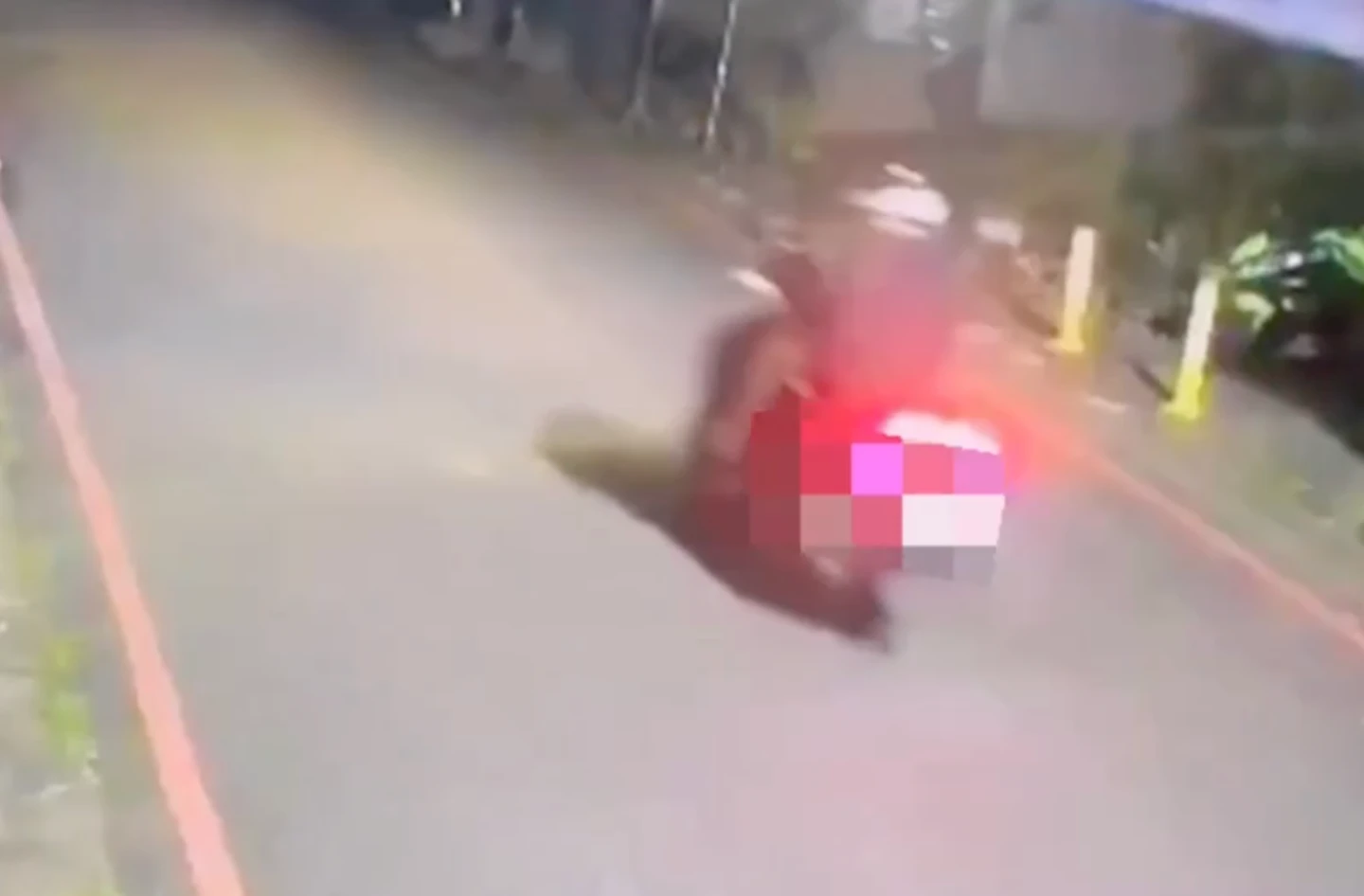 劉男騎車逃到宜蘭五結外公家。翻攝畫面