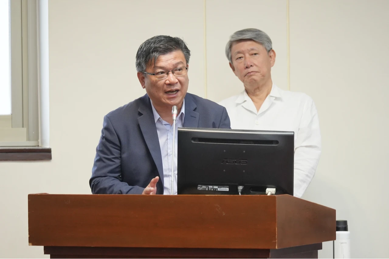首場反方代表,台電董座曾文生。資料照片,李柏毅攝