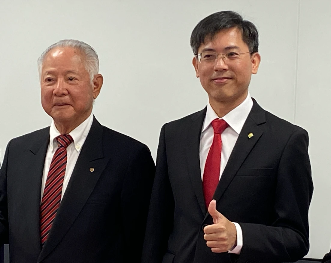 三商美邦人壽董事長翁肇喜(左)資料照。林巧雁攝