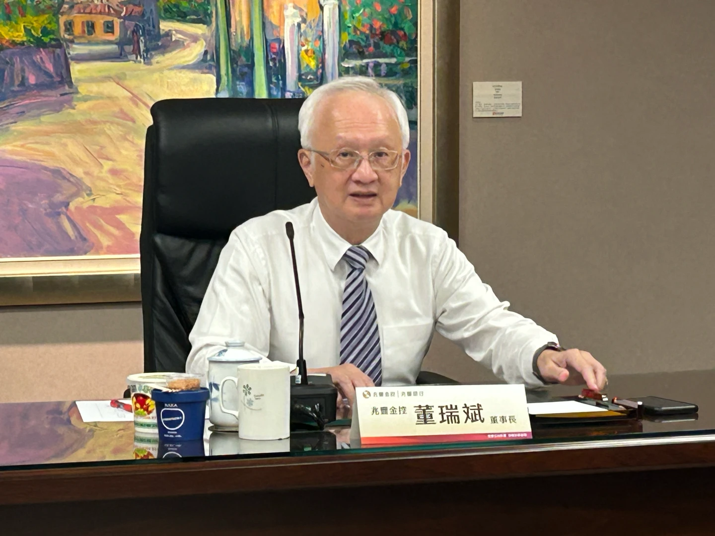 兆豐金控董事長董瑞斌。林巧雁攝