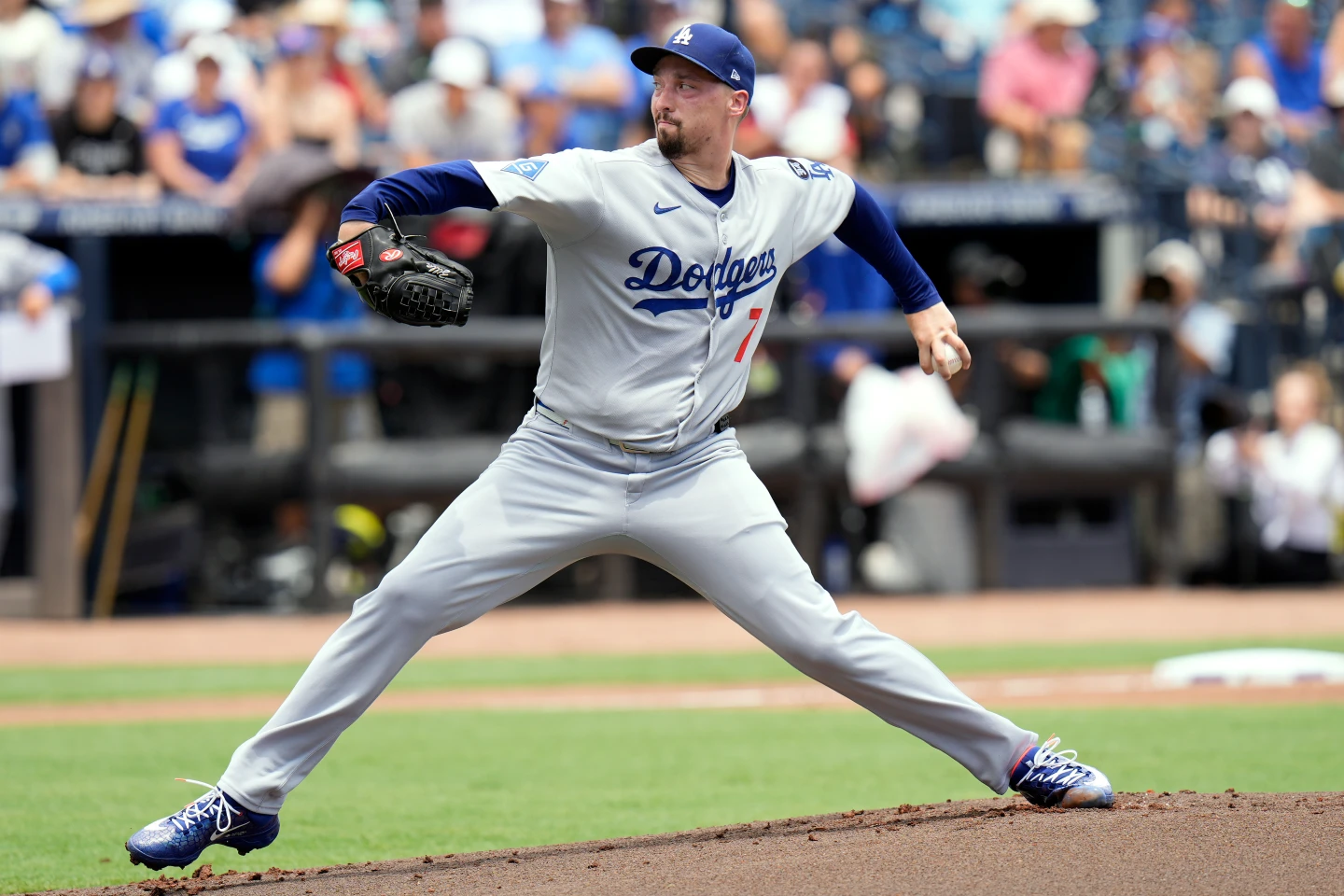 道奇隊左投史奈爾(Blake Snell)。美聯社