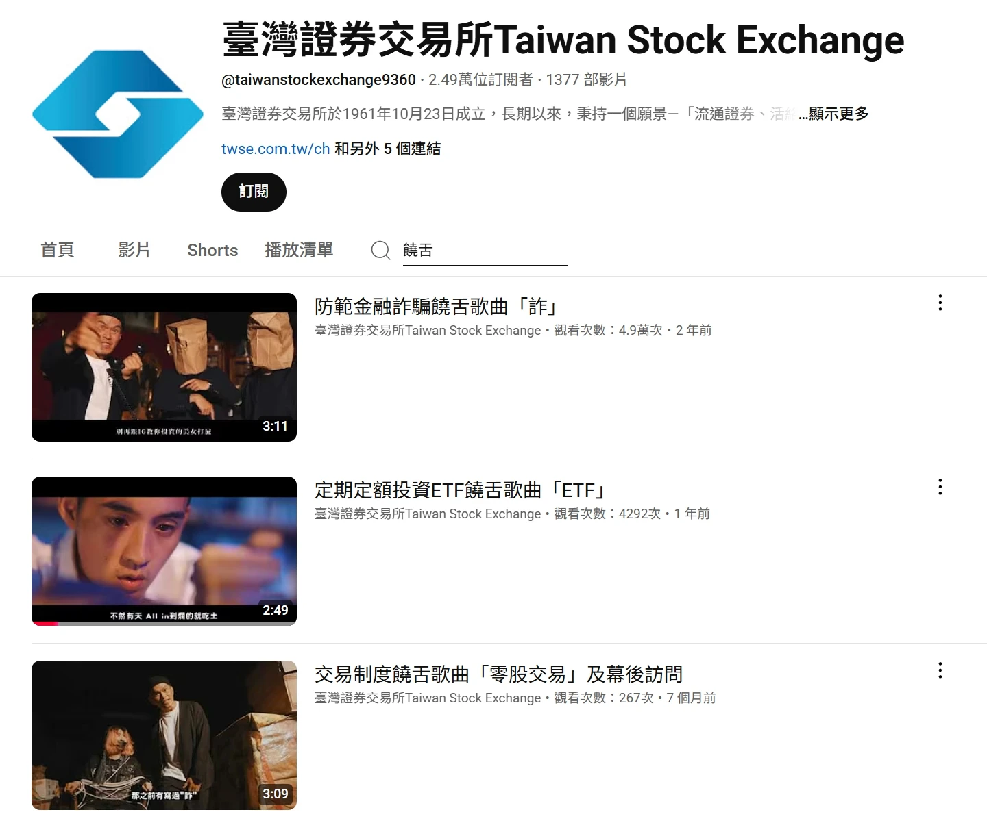 王鴻薇說,大支為證交所製作的「零股交易」宣傳影片,上架七個月僅有267人次觀看。翻攝自王鴻薇臉書