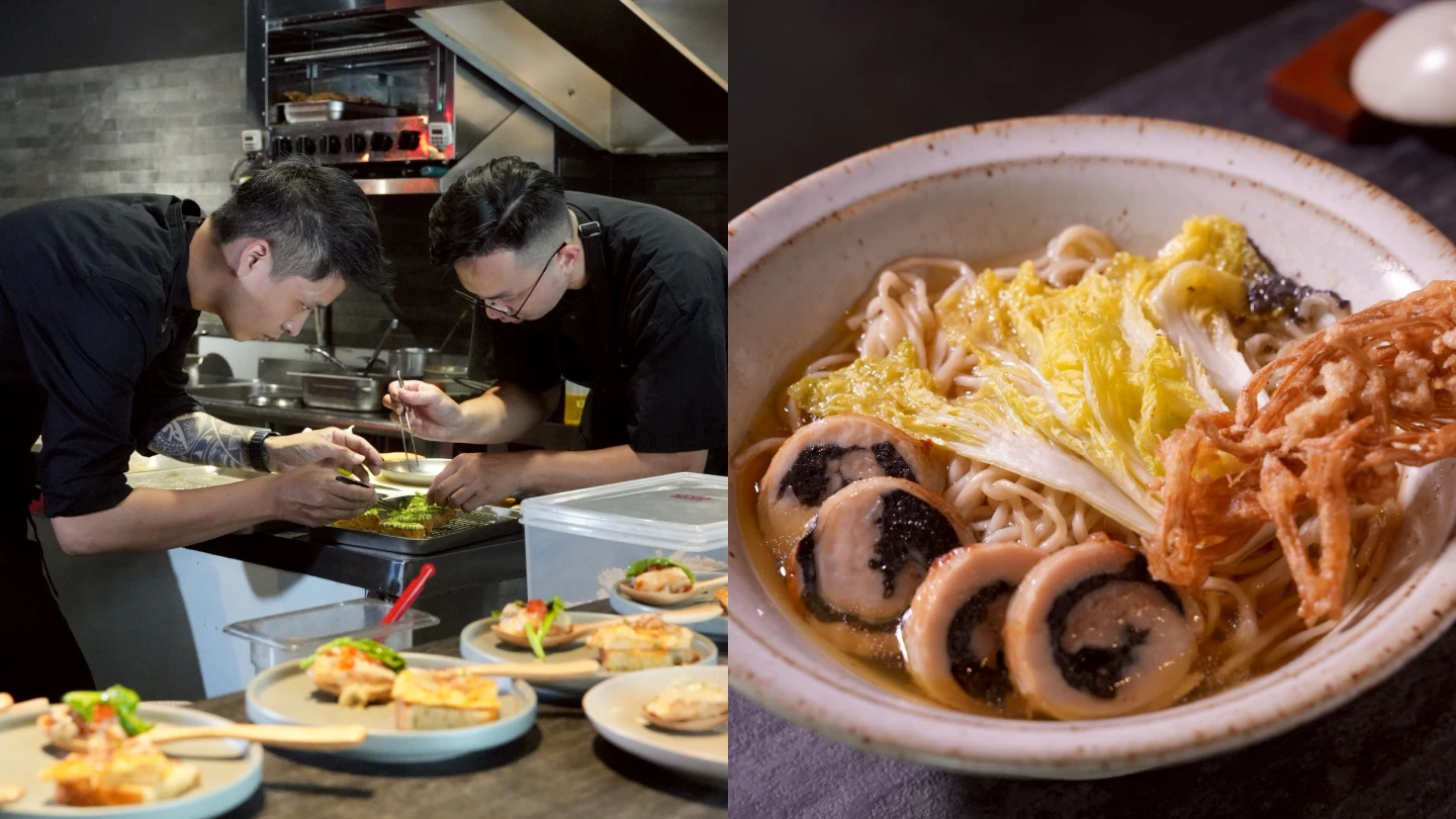 RAW前廚師楊子毅Craig、胡旭峰Tank四手聯彈經營「SOMMÉ」做法式澄淨料理。陳卓邦攝
