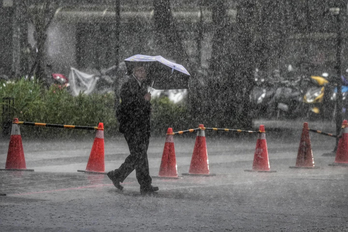 台北市雨量集中在文山、信義、內湖、南港及大安。葉志明攝