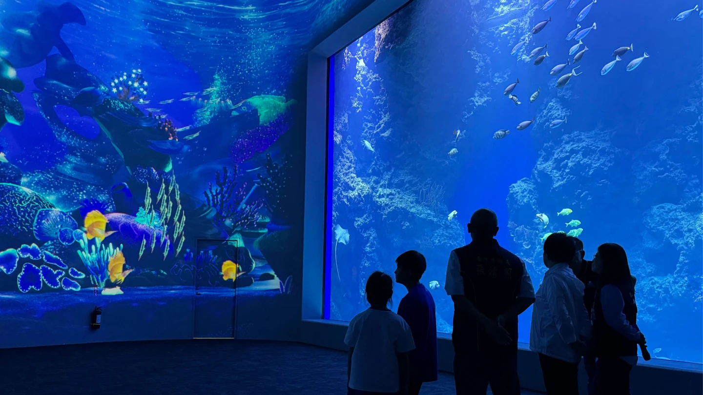 台中海洋館黑潮之海展區。中市府提供