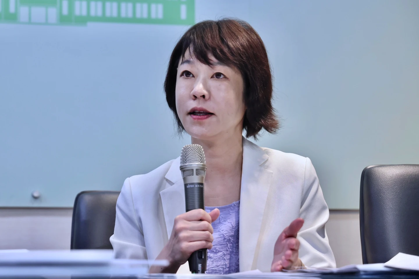 行政院經貿談判辦公室副總談判代表顏慧欣。林林攝