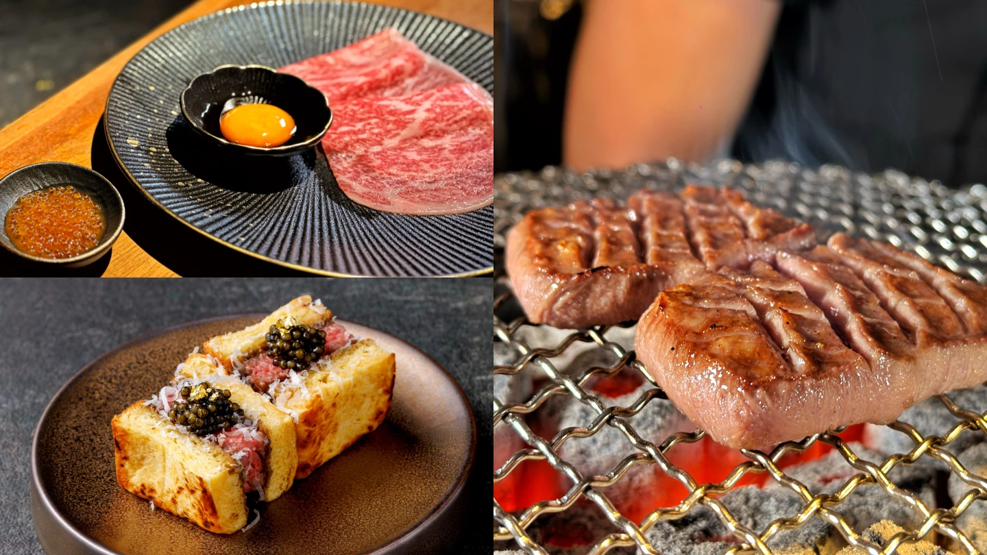 位在台北市大安區東豐街的「牛B焼肉 ギュービー焼肉」宣布加入新東陽集團餐飲重啟升級。劉沛妘攝(左下業者提供)