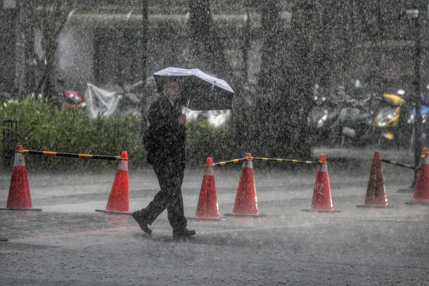 降雨示意圖。葉志明攝