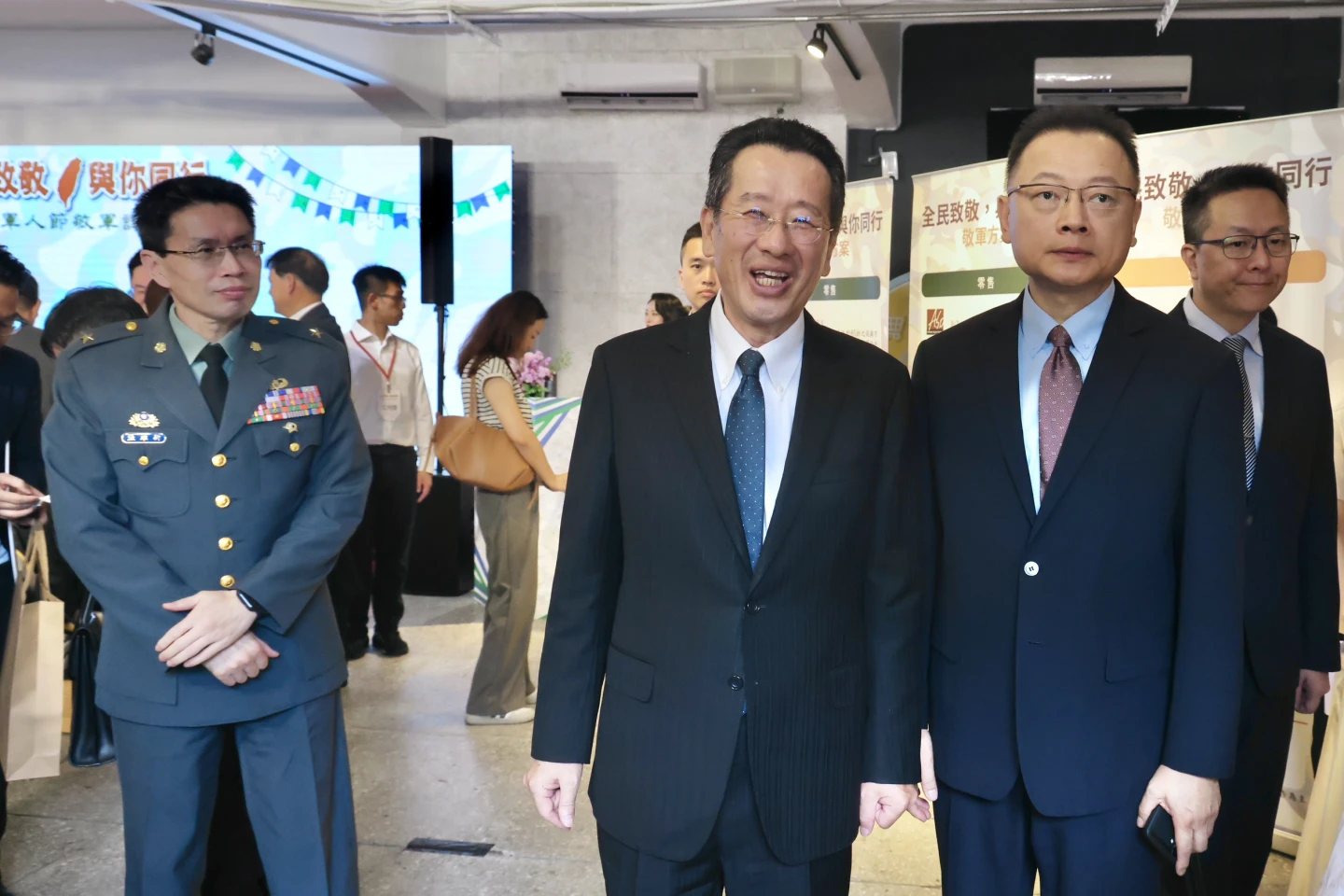 國防部長顧立雄出席記者會。林林攝