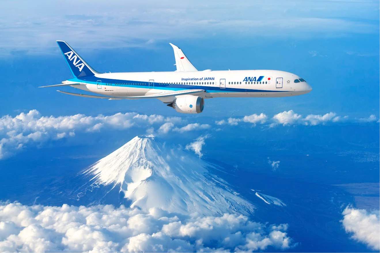 全日空ANA示意圖,圖為波音787-9。業者提供