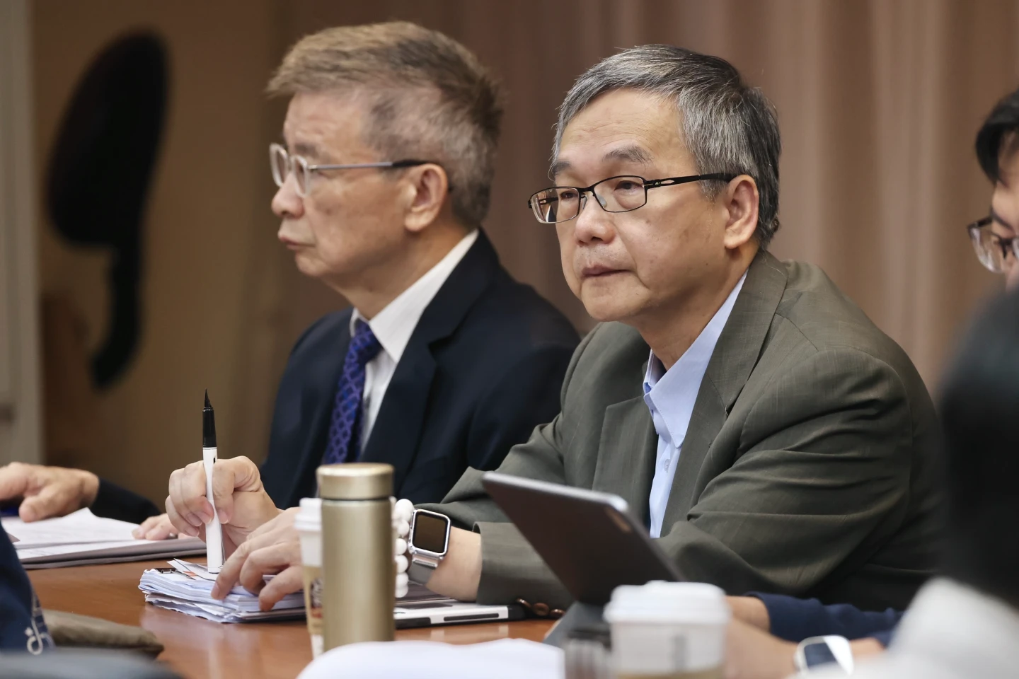 台師大研究倫理審查委員會(IRB單位)主委陳學志,今天也出席立法院教文委員會。林林攝