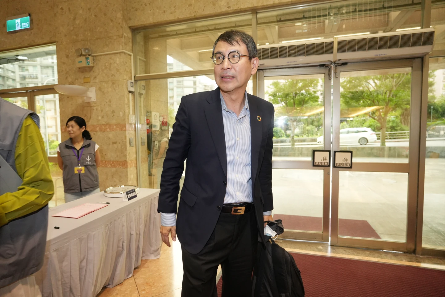 核三公投反方代表林子倫。(陳卓邦攝)