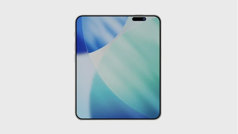 外媒曝折疊iPhone渲染圖。照片來源:AppleInsider