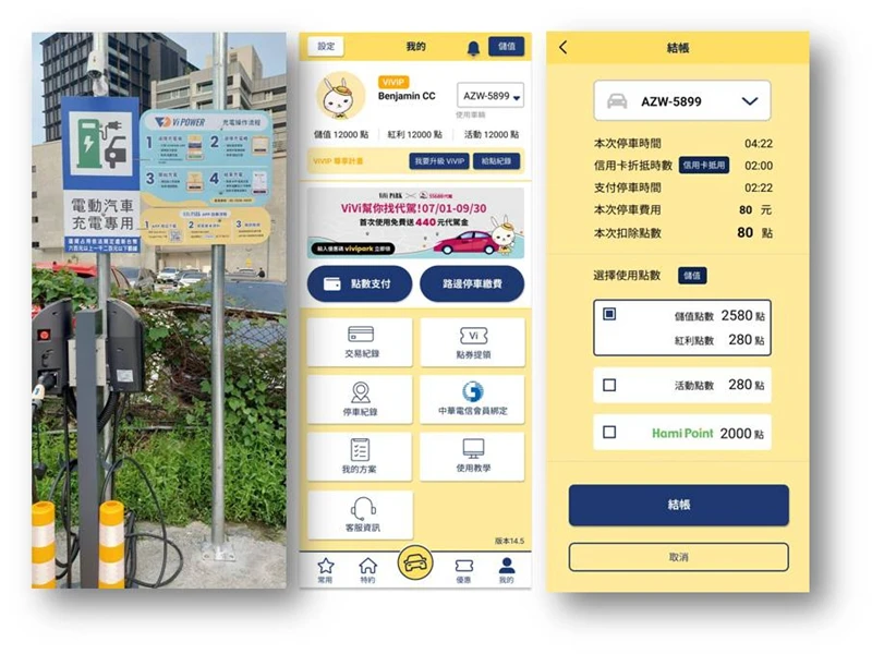 榮帝科技ViVi PARK APP開放綁定中華電信門號。(榮帝提供)