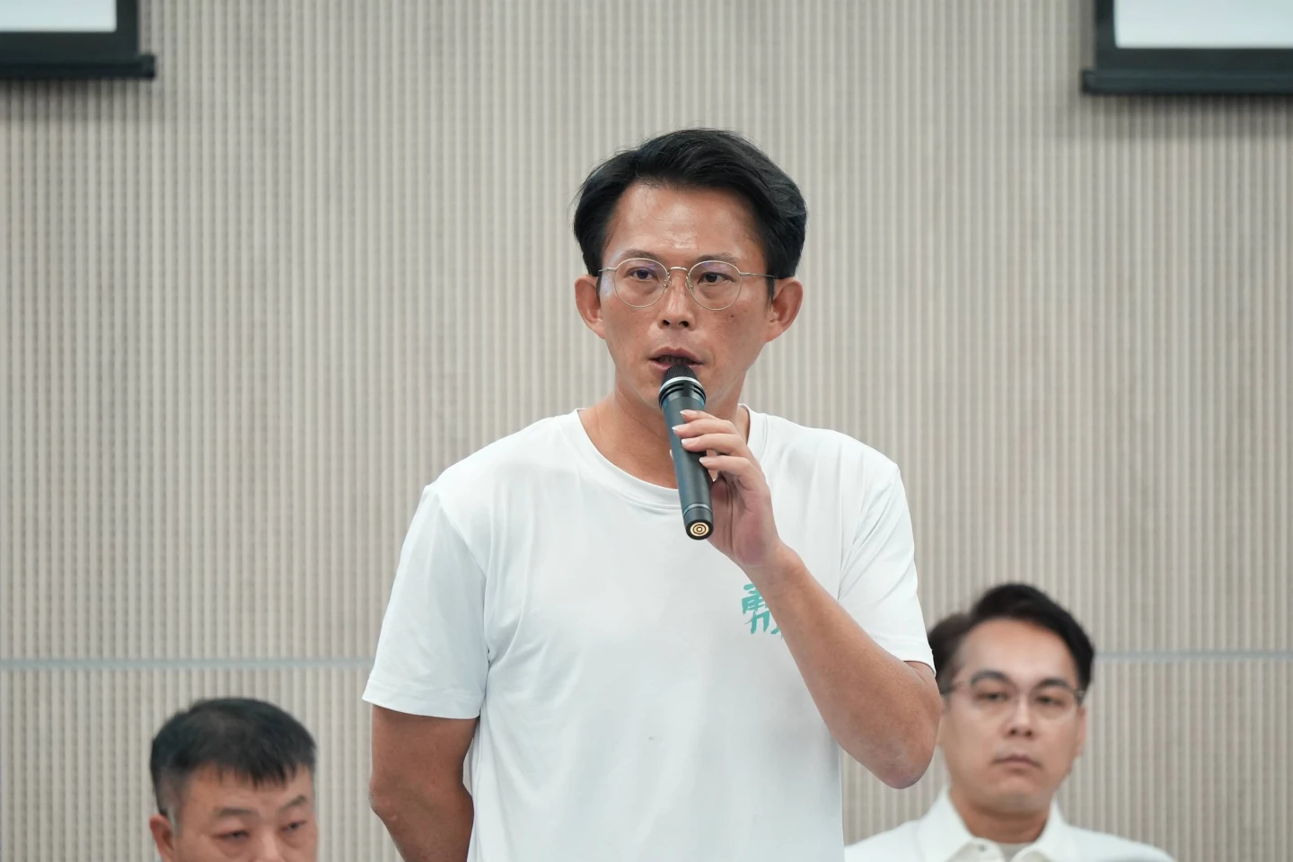 黃國昌出席民眾黨黨員代表大會。葉志明攝