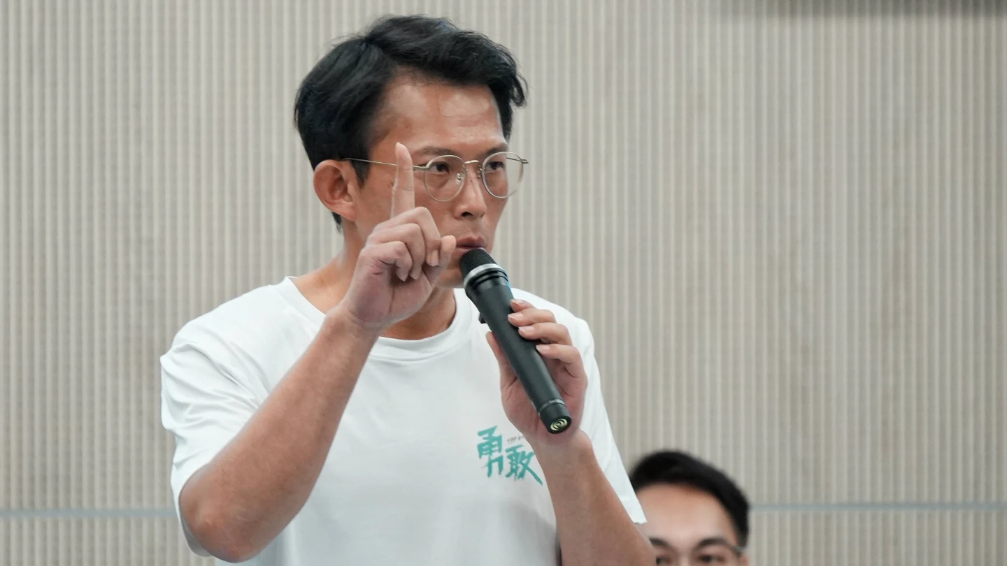 黃國昌:若有任何變動必要,應由柯主席決定。葉志明攝