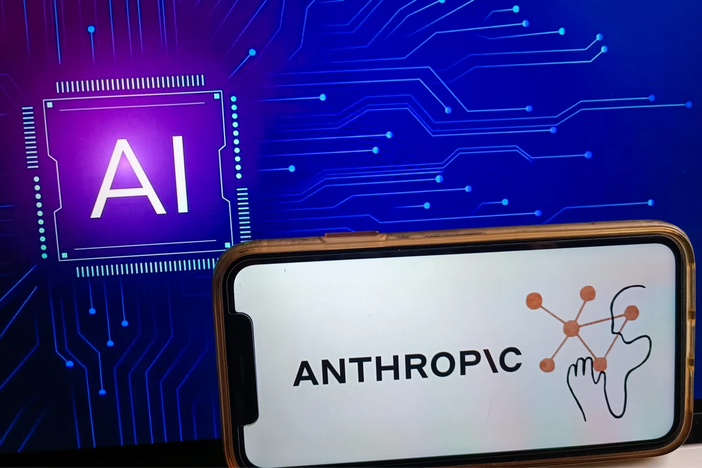 Anthropic在南韓成立子公司,擴大亞洲布局。圖為Anthropic的LOGO示意圖。法新社