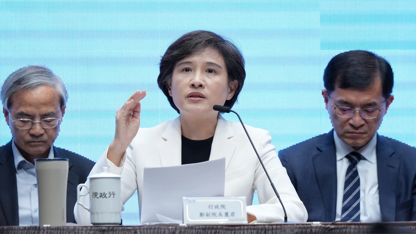 行政院副院長鄭麗君。葉志明攝