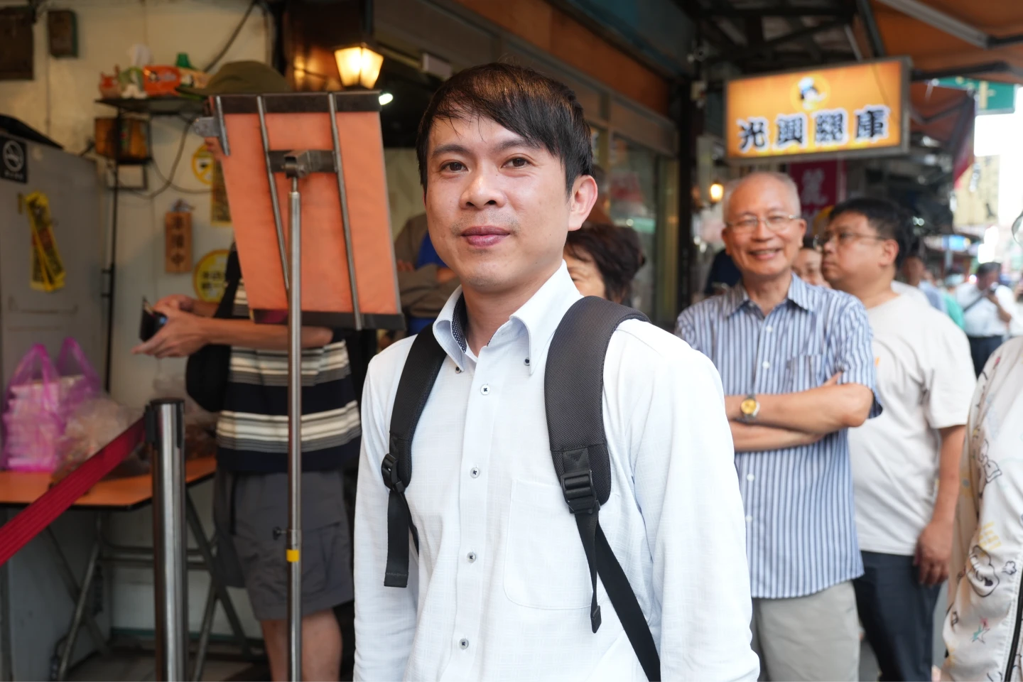 忠實顧客林先生得知光興腿庫得必比登,無奈直呼:「之後又要等更久了。」李柏毅攝