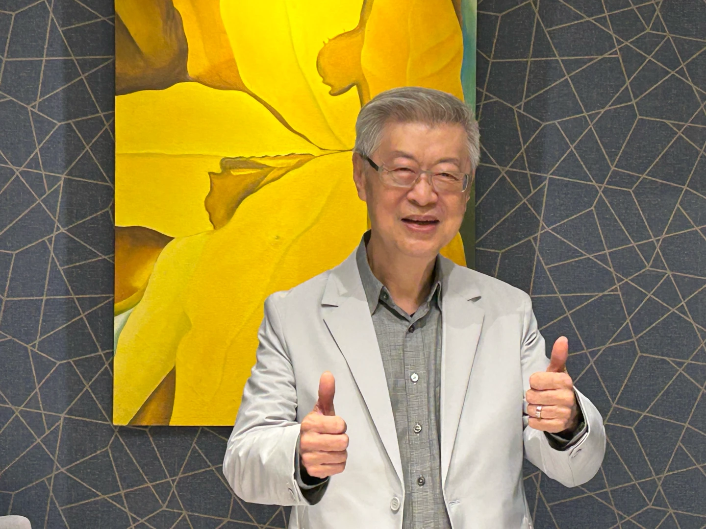 前行政院長陳冲。林巧雁攝