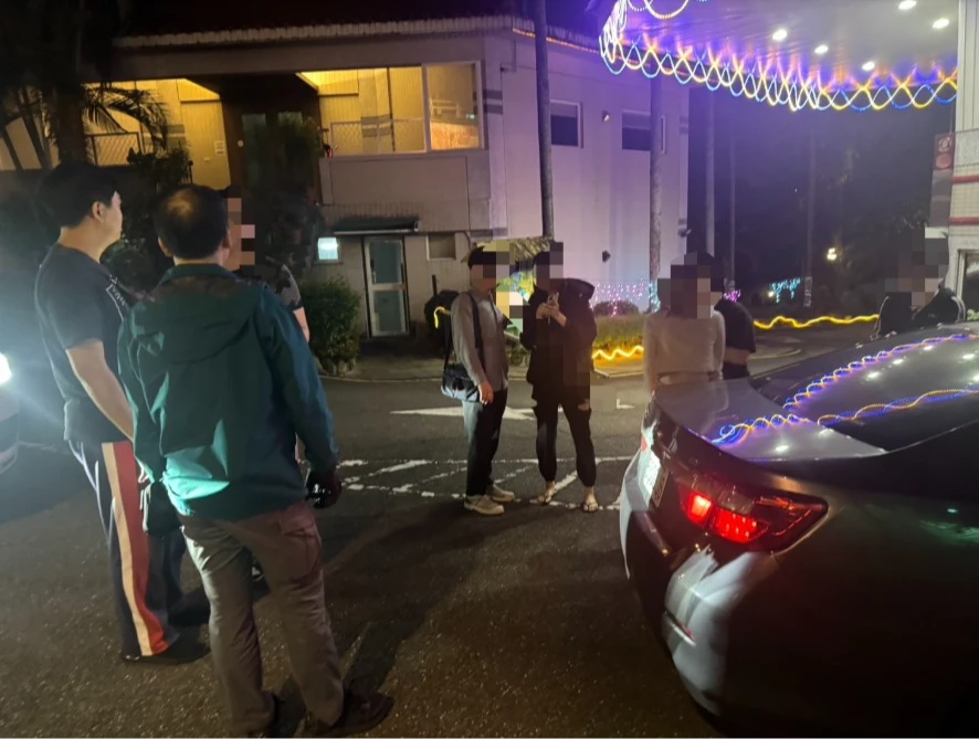 警方逮捕相關涉案嫌犯。翻攝畫面