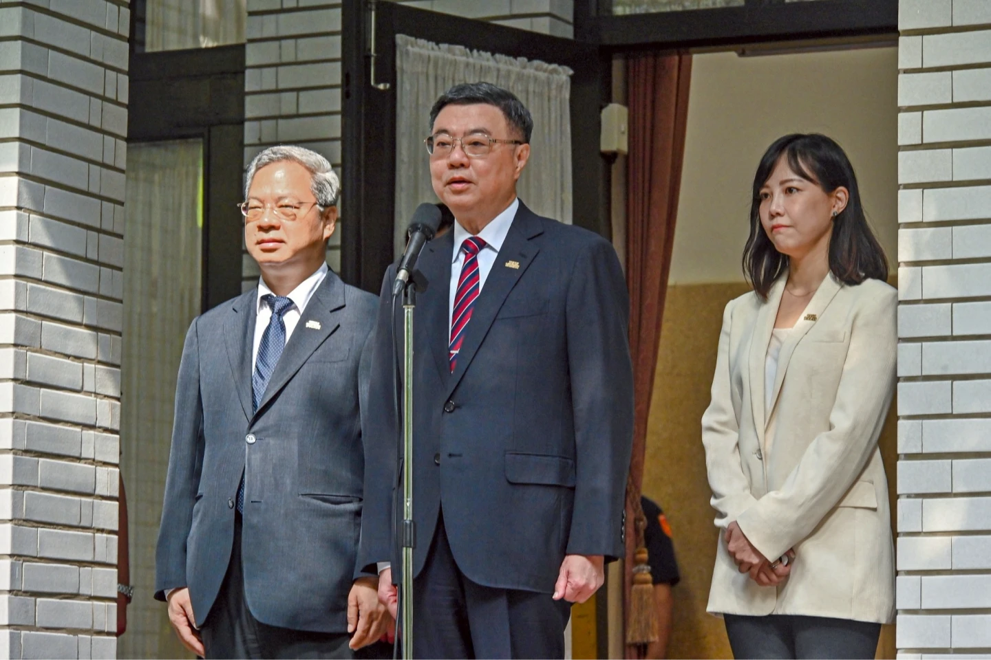 行政院長卓榮泰今早於立法院接受媒體聯訪。政院提供