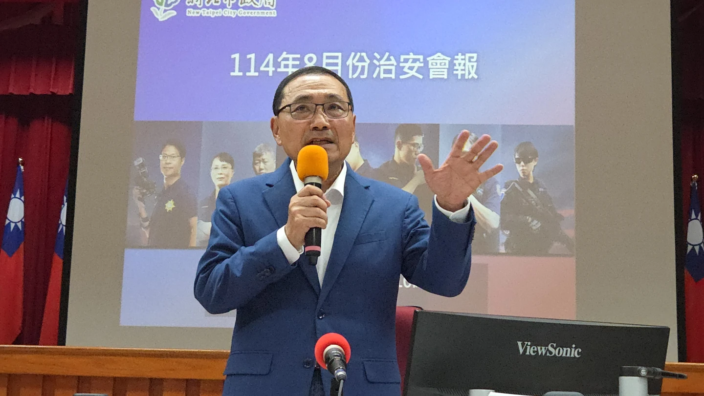 侯友宜歡迎,任何人想為新北市做事的都可來參選。曾伯愷攝