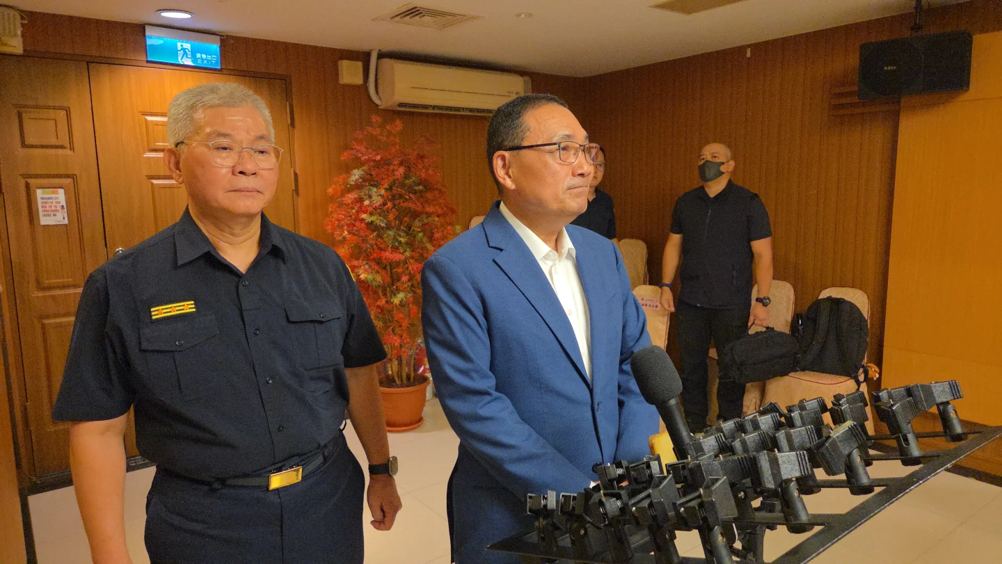 對於黃國昌有意投入新北市長選舉,侯友宜表示歡迎。曾伯愷攝