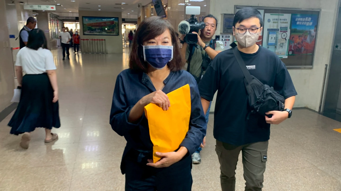 邱佩琳今到北院作證。丁牧群攝