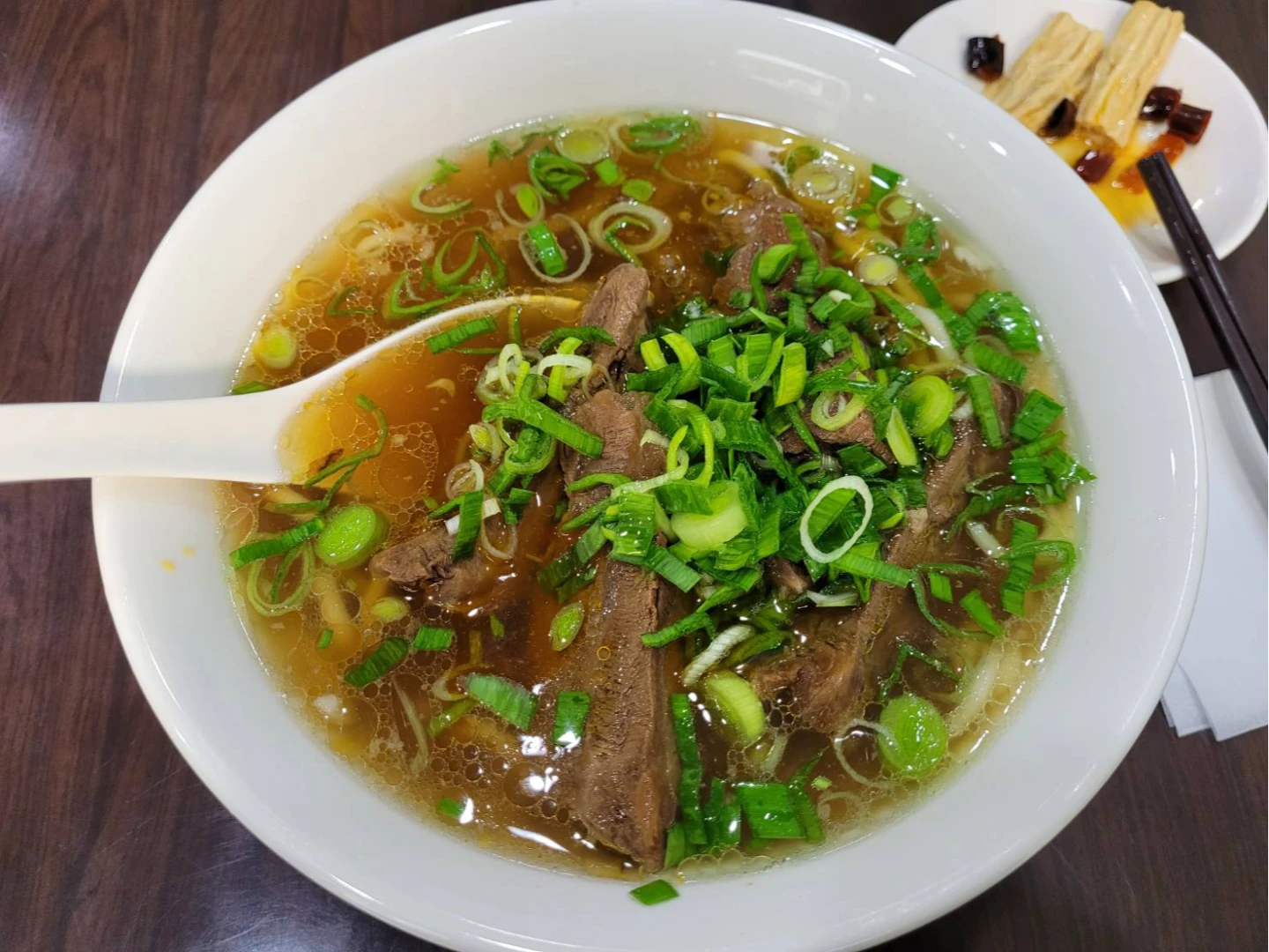 位於中和蔡家牛肉麵店,今年上榜米其林指南。民眾提供