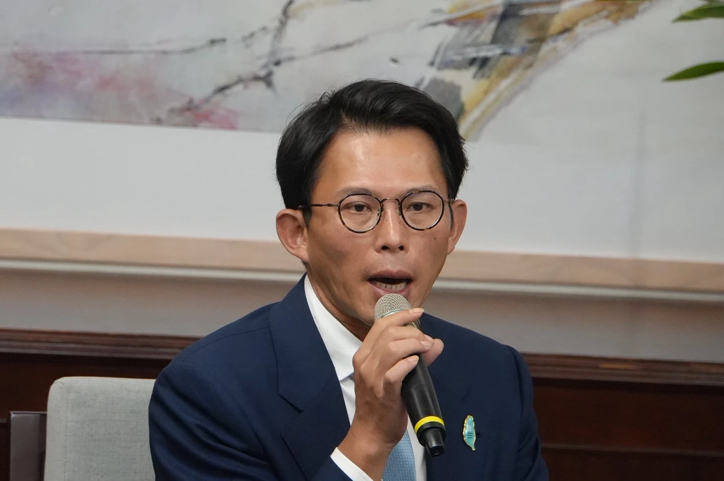 黃國昌:沒辦法容忍民進黨錯誤能源政策拖垮台灣。許皓婷攝