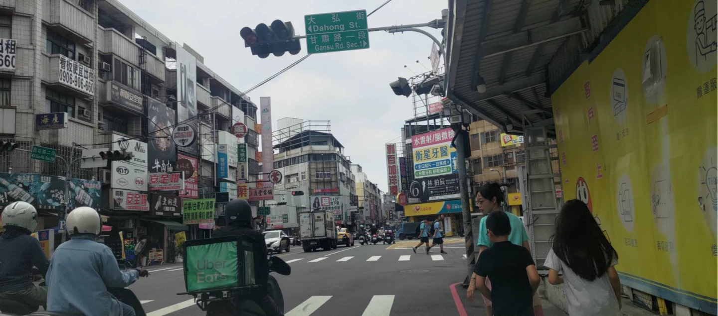 台中西屯區號誌故障。警方提供