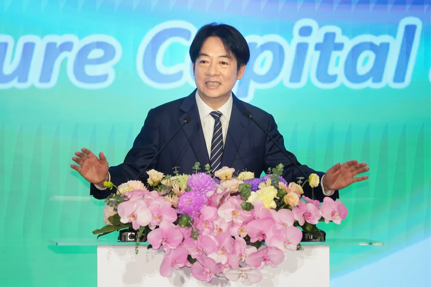總統賴清德出席台灣創投年會致詞。李柏毅攝