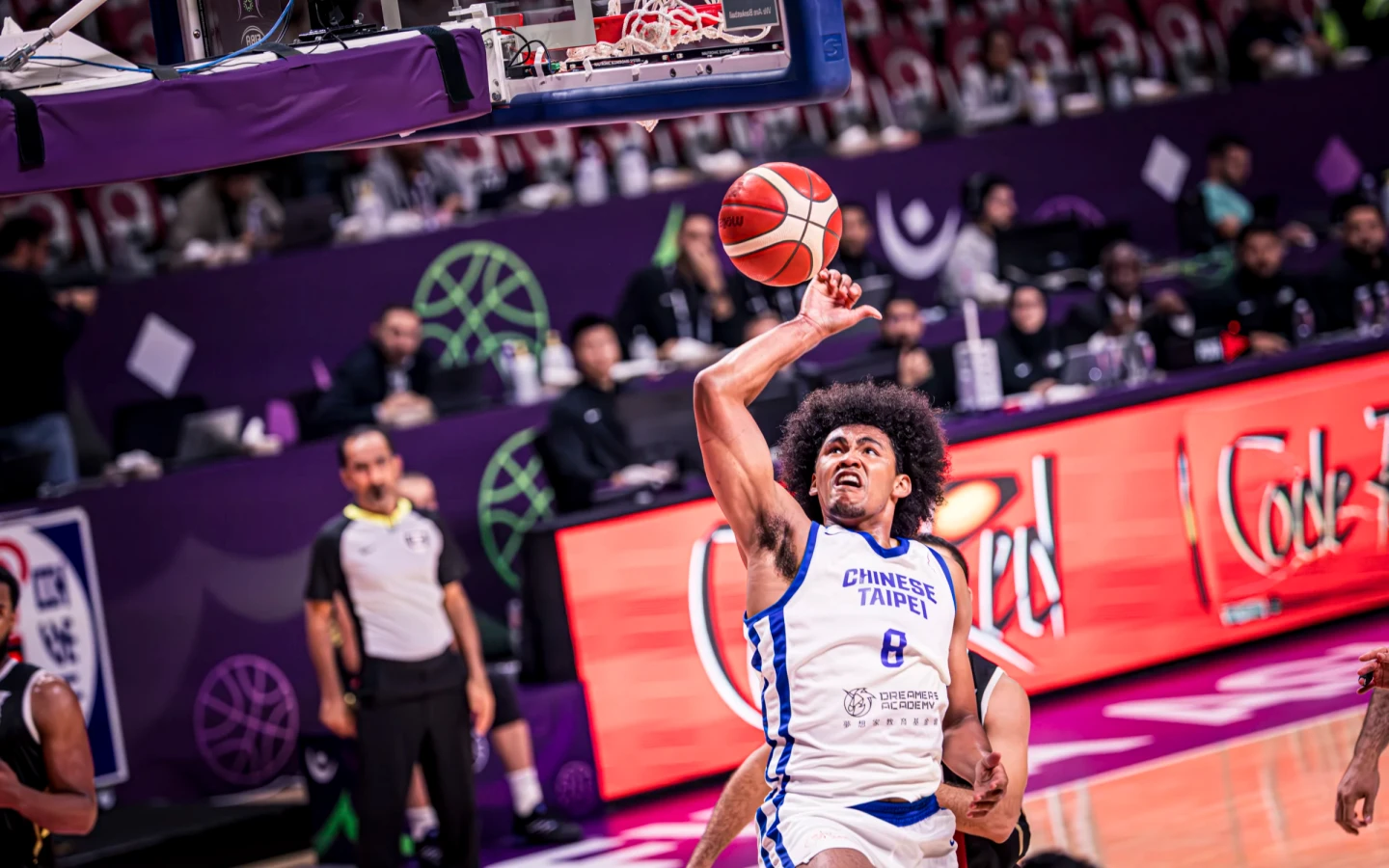 賀丹昨在第3節大爆發,幫助中華隊拉開比分,奠定勝基。翻攝FIBA官網
