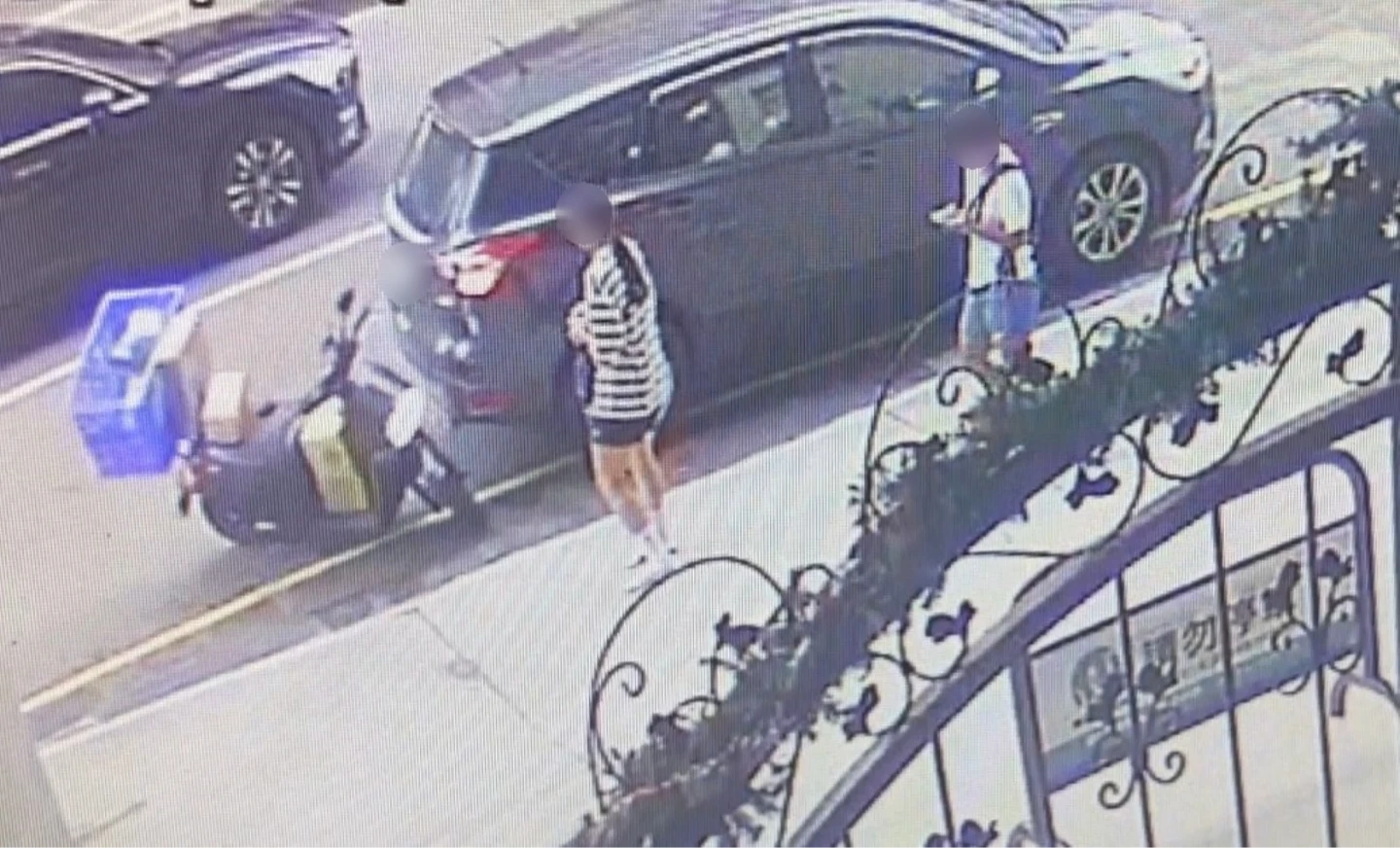 警方調閱監視器肅定照是車輛,經調閱車籍資料通知邱男到案。民眾提供