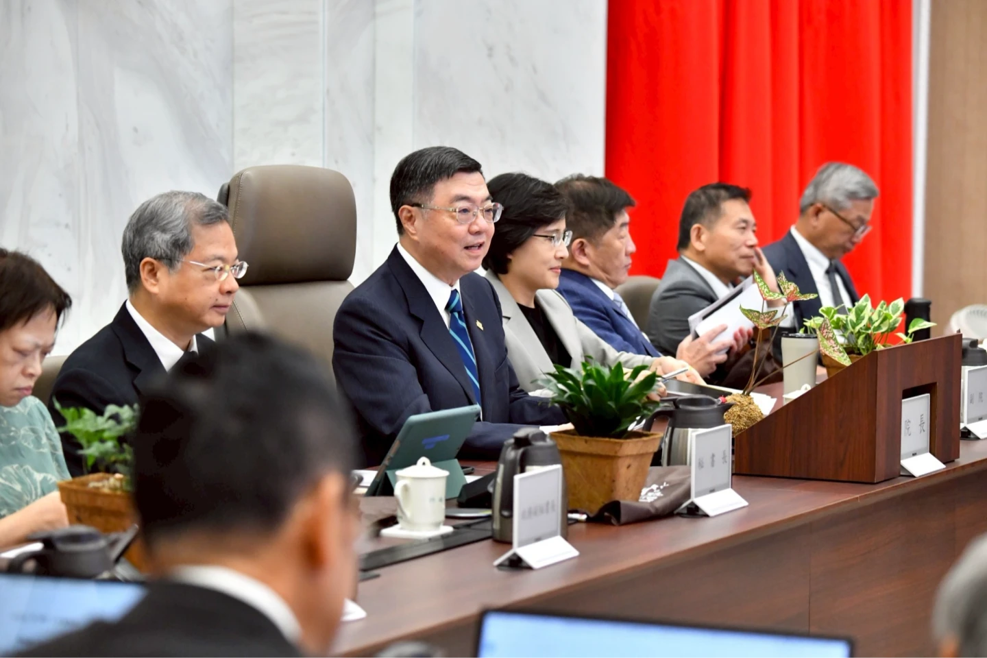 行政院長卓榮泰主持院會。政院提供