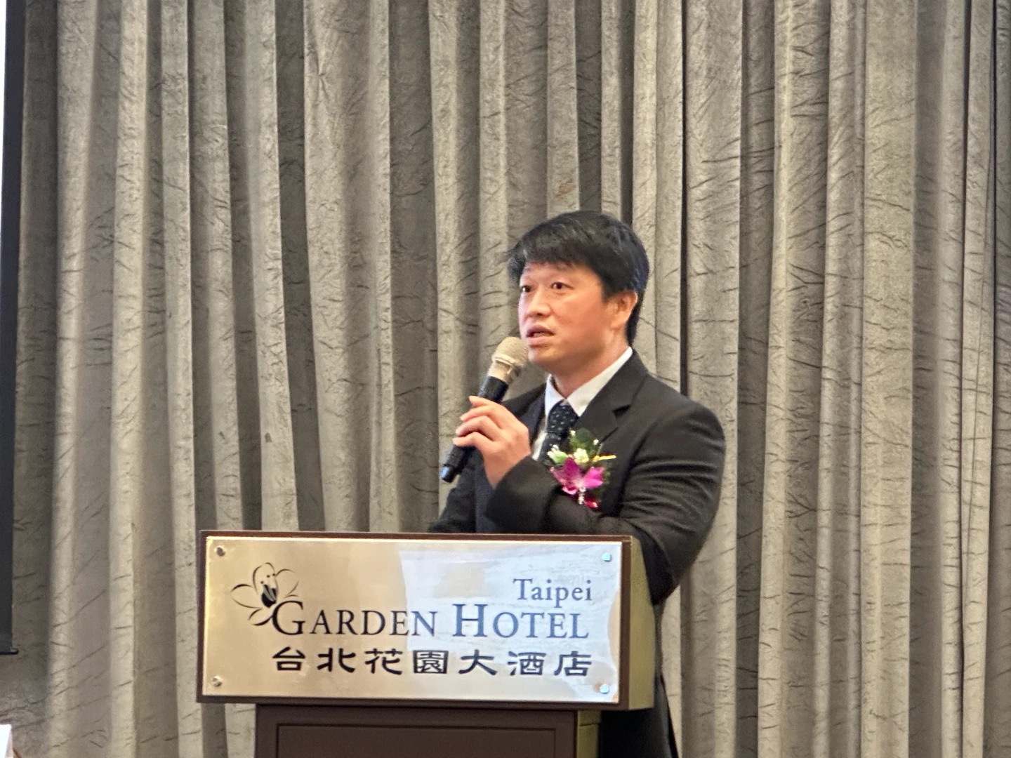 弘塑副總兼發言人梁勝銓。蕭文康攝