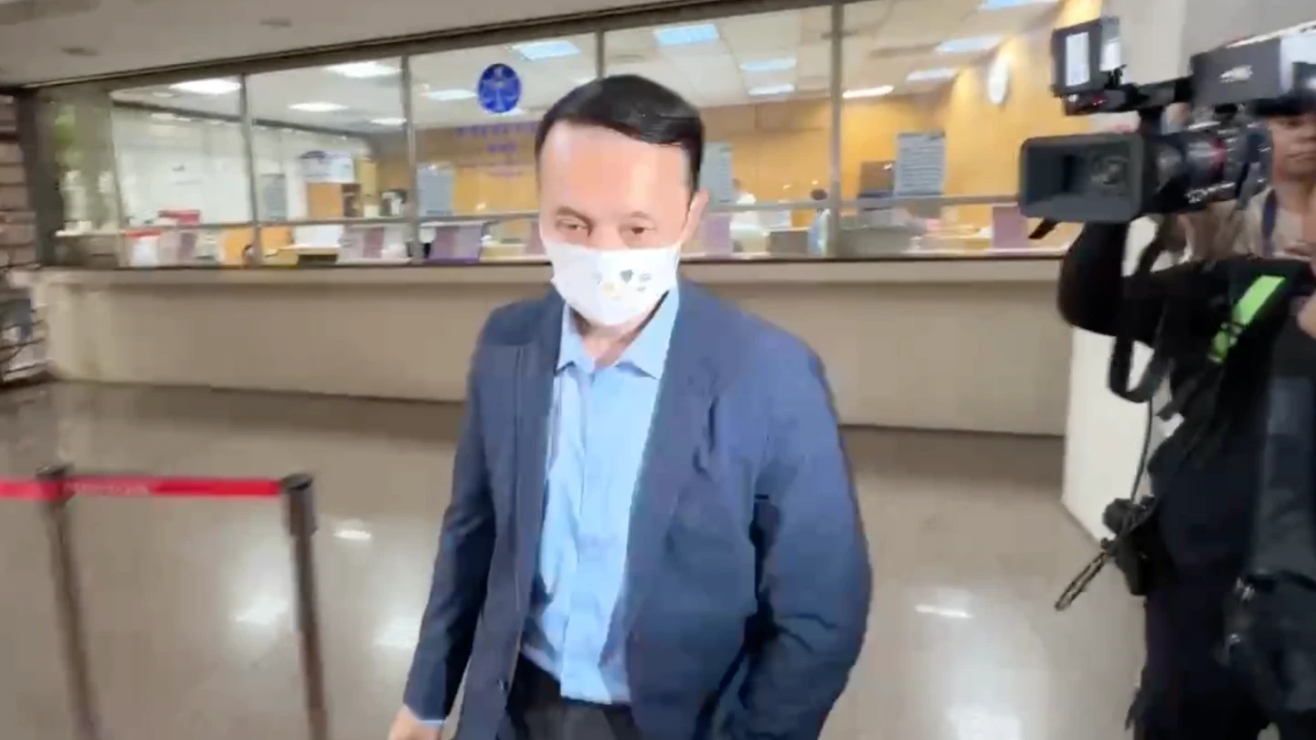 和泰大金執行長黃海清到北院作證。民眾提供