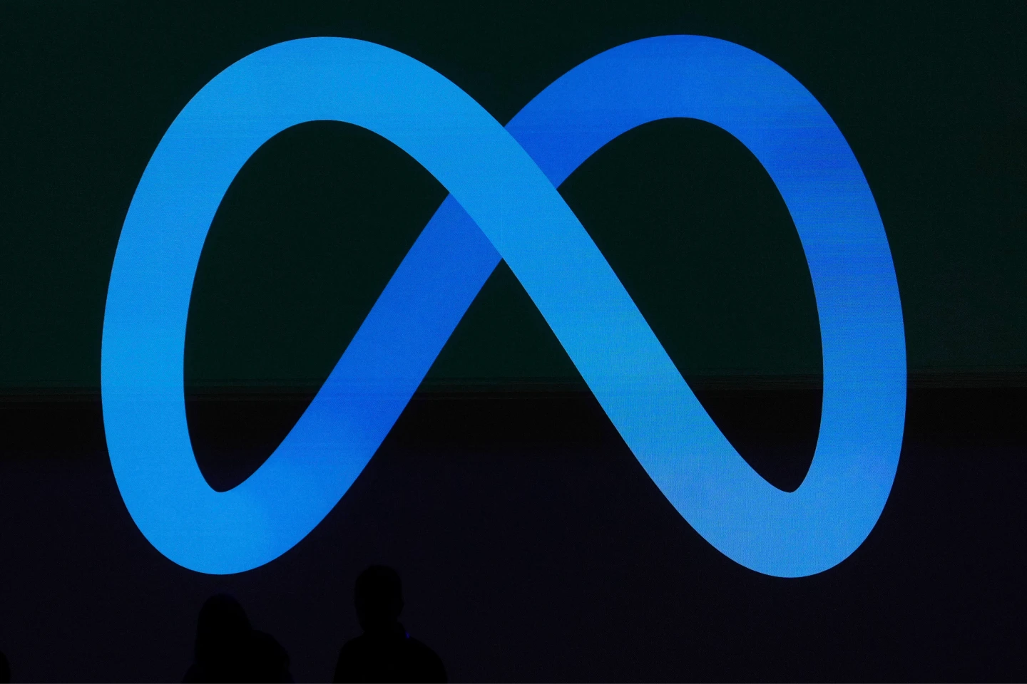 Meta的Logo。美聯社