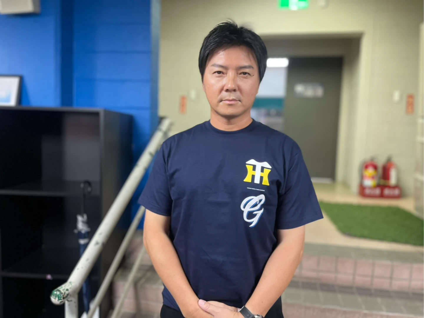 富邦悍將副領隊兼二軍農場主管林威助。毛琬婷攝