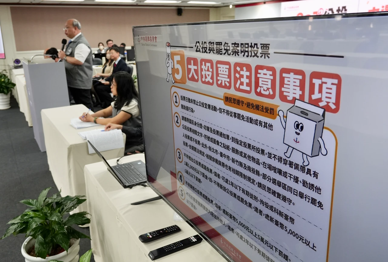 中選會曝5大注意事項。梁建裕攝