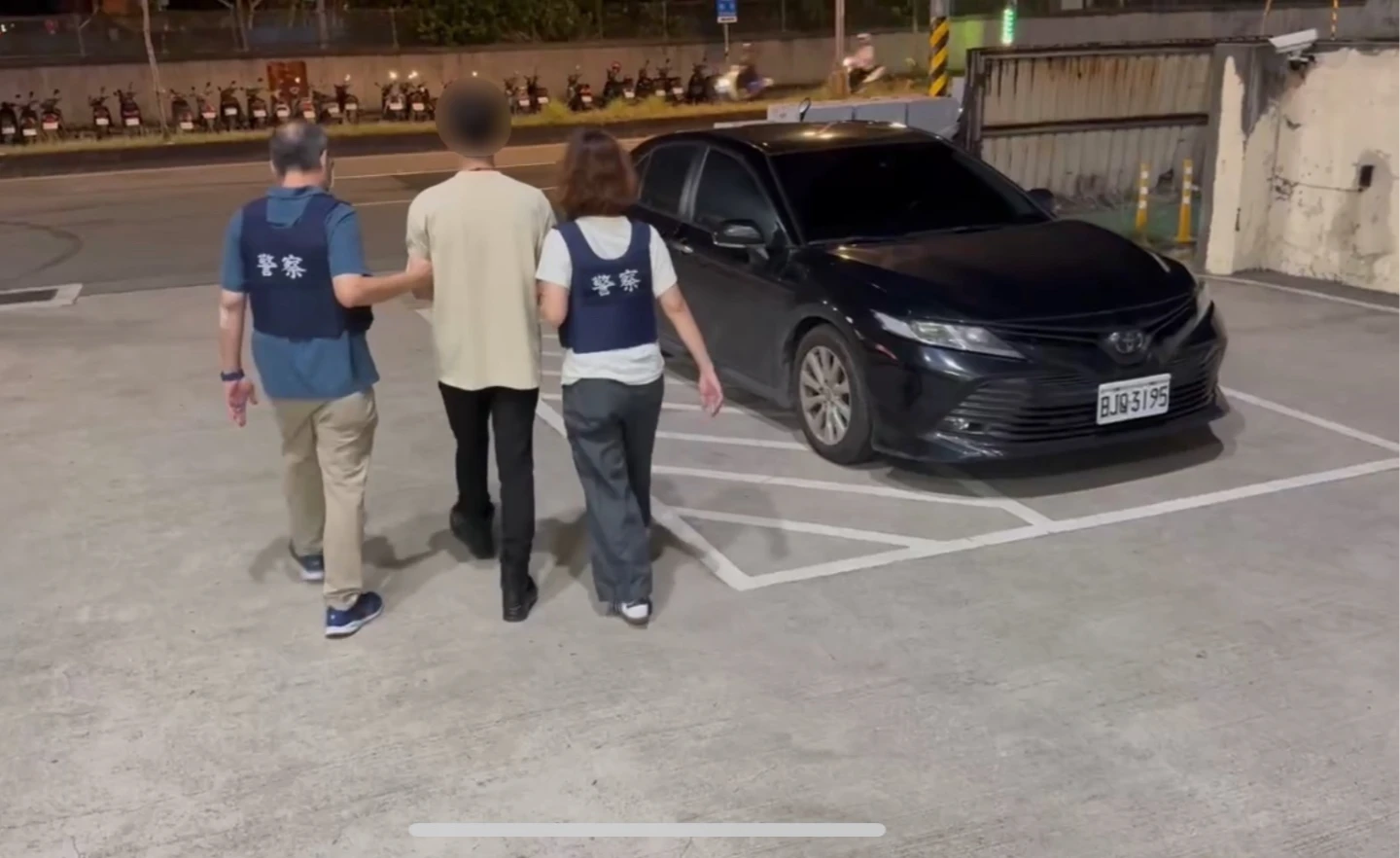 警方緝拿權利車轉手人蔡男到案。警方提供