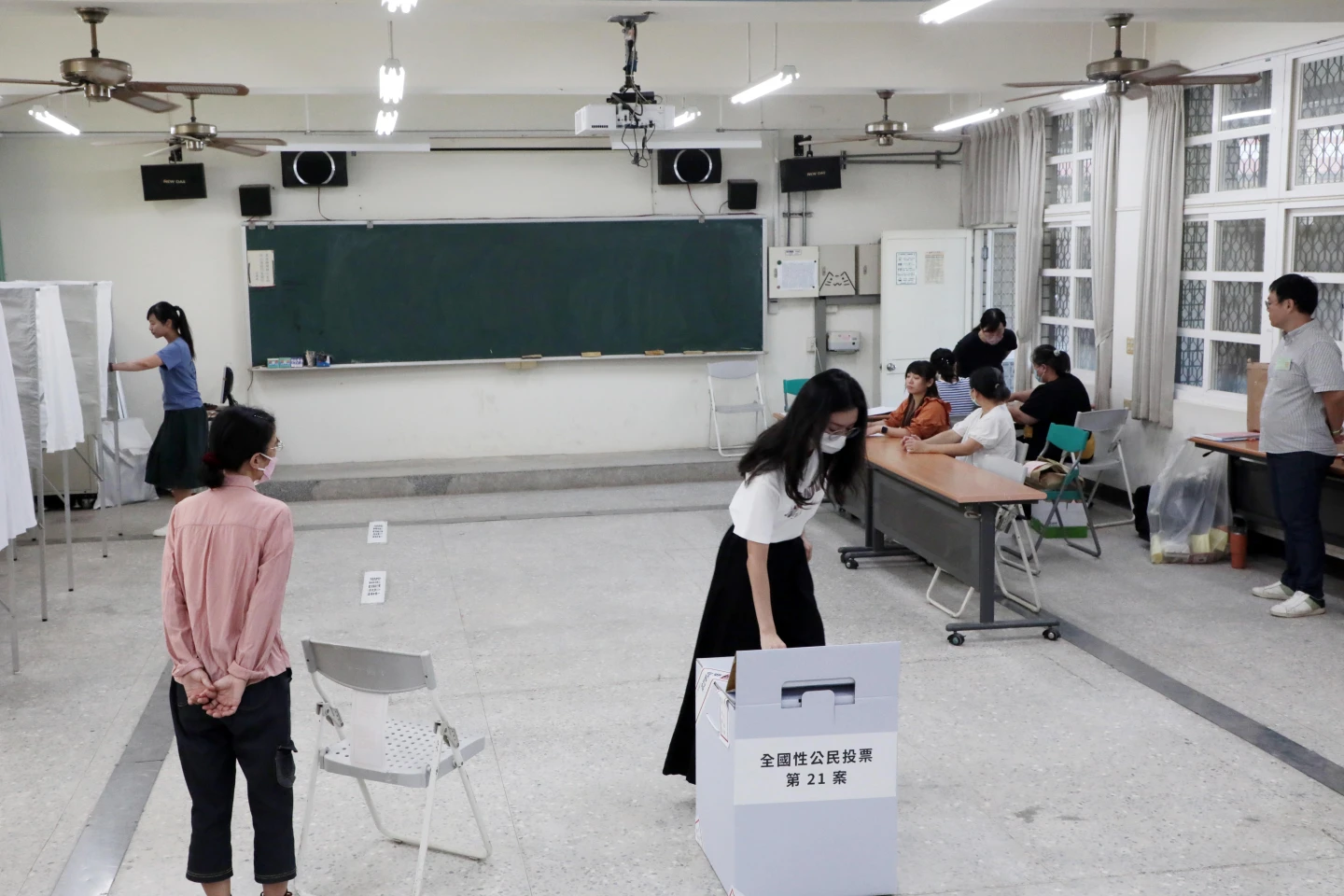 台南公投投票未出現重大爭議。市府提供