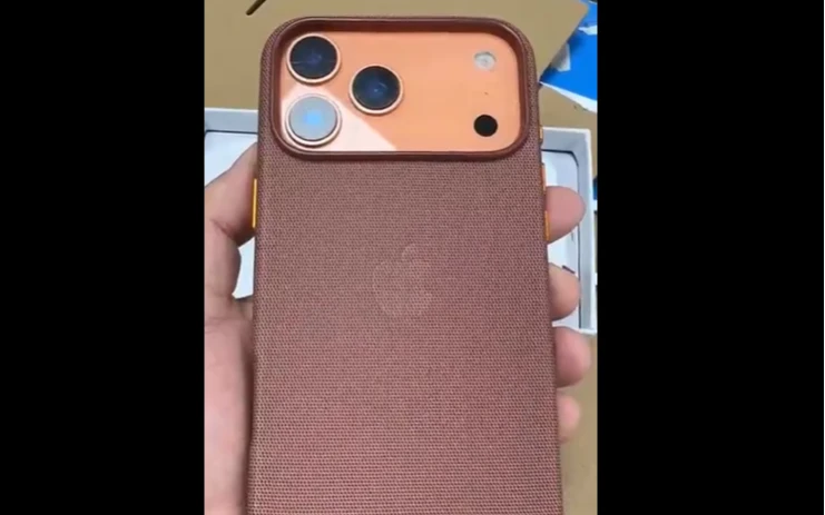 iPhone 17環保材質Tech Woven手機殼曝光。取自Majin Bu X帳號影片