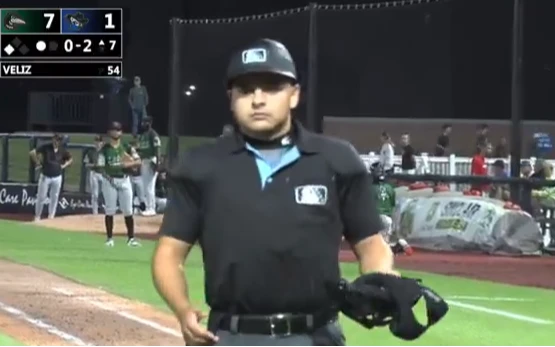 主審阿雷東多(Richy Arredondo)昨在高階1A的比賽,半局內驅逐捕手、教練和球僮。取自推特