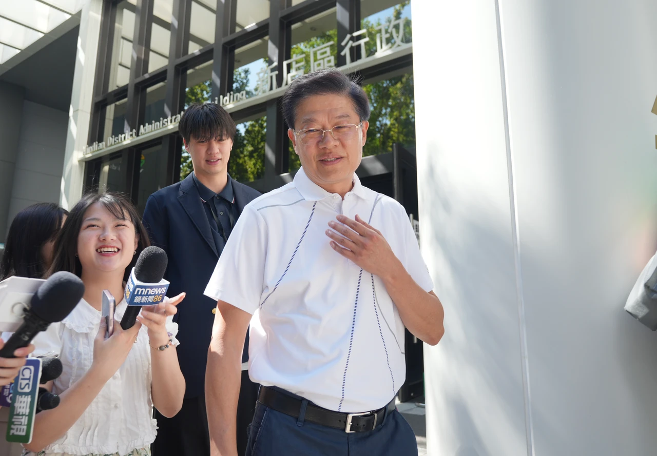 羅明才投票後心情輕鬆不少。梁建裕攝