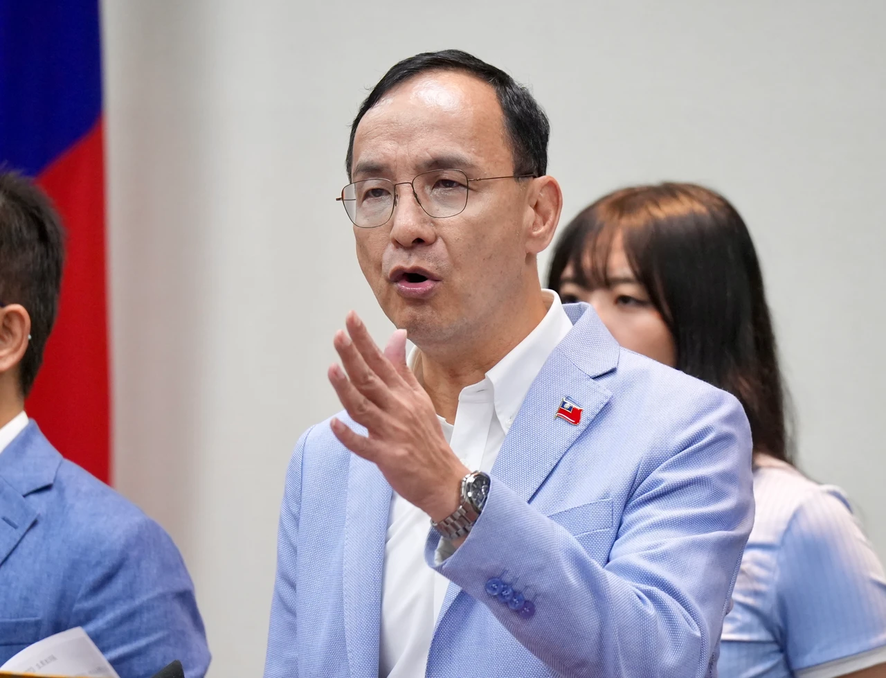 昨朱立倫宣布辭國民黨黨主席,點名盧秀燕接任。資料照,梁建裕攝
