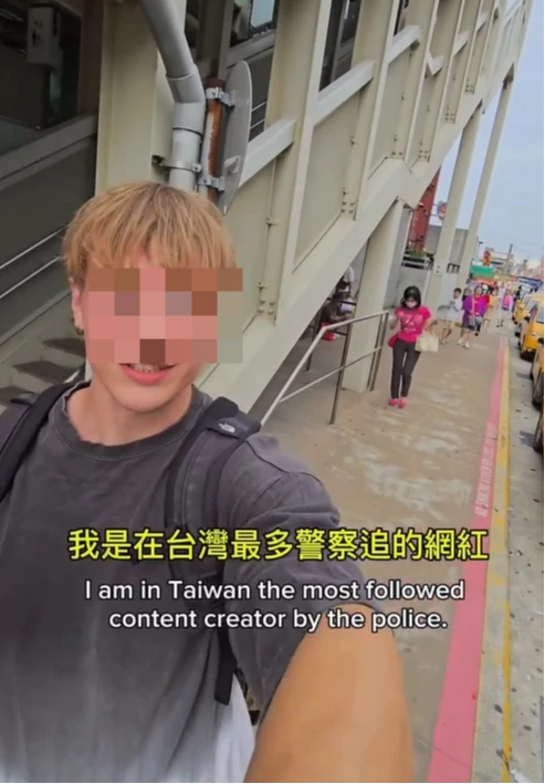 美籍男今年5月做完筆錄,開直播自嘲。取自IG@jacob_pugmire