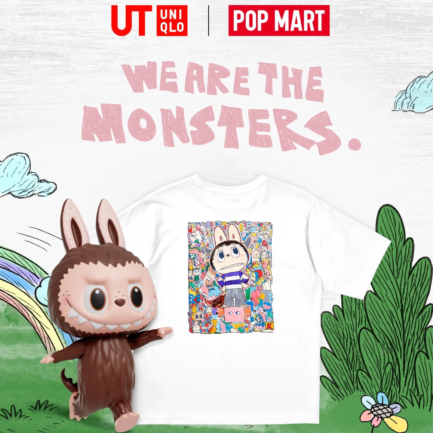 日本UNIQLO今天開賣拉布布女用UT,短短10分鐘就被搶購一空。取自X@UNIQLO_JP